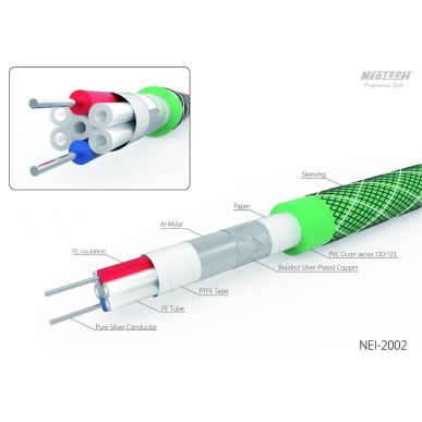 Межблочный кабель RCA NEOTECH NEI-2002 1.5м с RCA SILVER